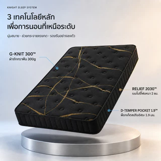 BlueWhite ที่นอนพ็อกเก็ตสปริง หนา 8นิ้ว ไม่ปวดหลัง 3.5/4/5/6ฟุต โรงแรม รับประกัน5ปี หมอนฟรี COD