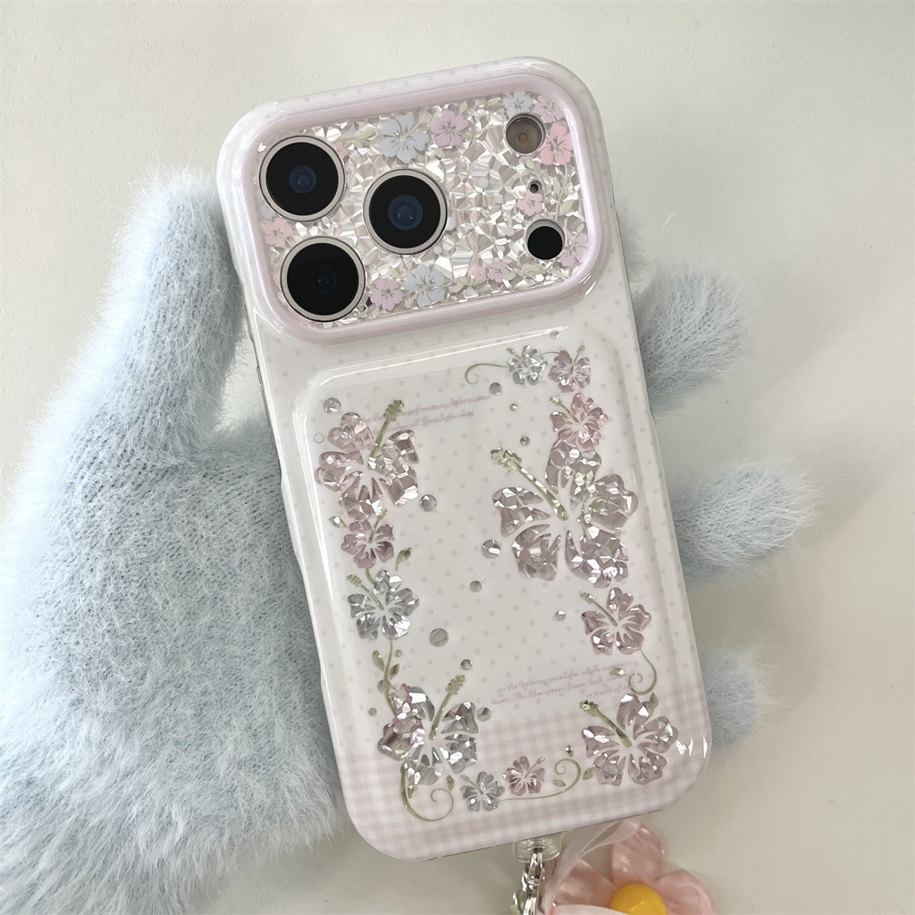 สําหรับIphone Case 17 Pro Max 16 Pro Max 15 Pro Max Tengman Fusangเคสโทรศัพท์ดอกไม้