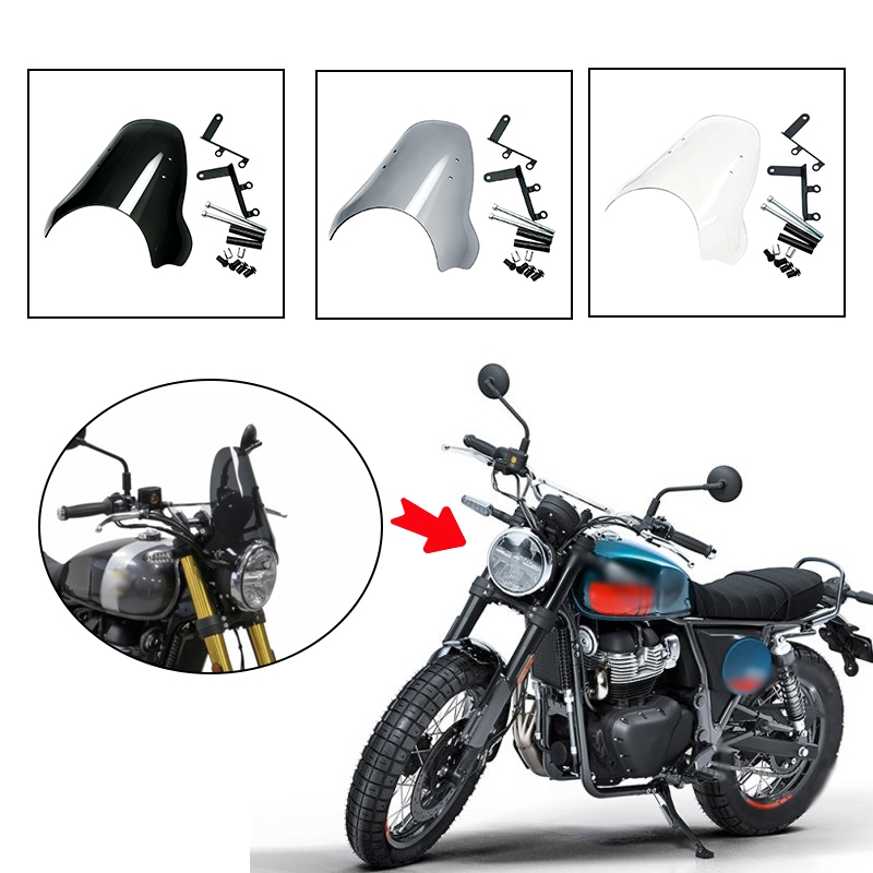 กระจกสําหรับ RE BEAR650 BEAR 650/650 2025 2026 กระจกรถจักรยานยนต์ Wind Deflectors Bear650