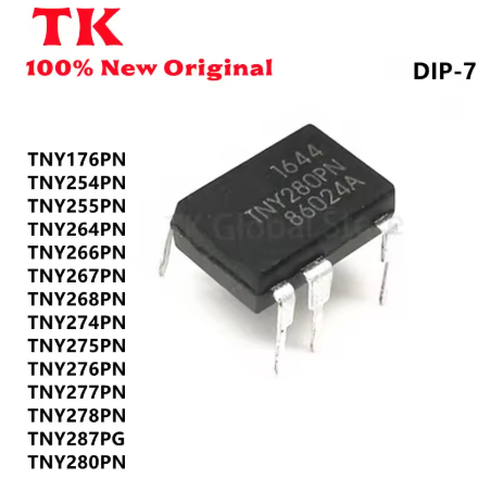 5PCS TNY176PN TNY264PN TNY266PN TNY268PN TNY274PN TNY275PN TNY276PN TNY277PN TNY278PN DIP-7 คุณภาพ 1