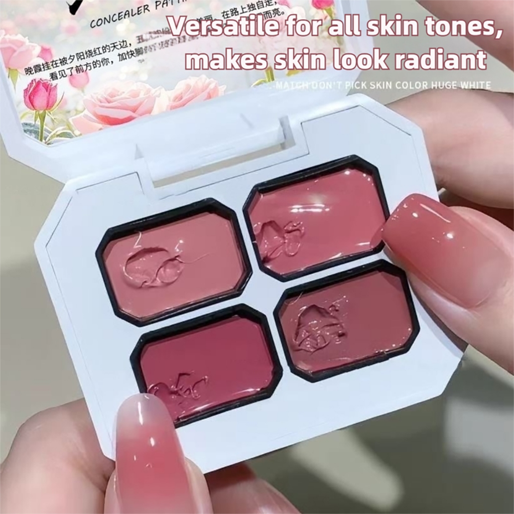 MIANEL 4-Grid Blush ฟองน้ําเจล 2026 ใหม่สูงอิ่มตัวภาพวาด Ombre Blush เล็บ Salon Professional