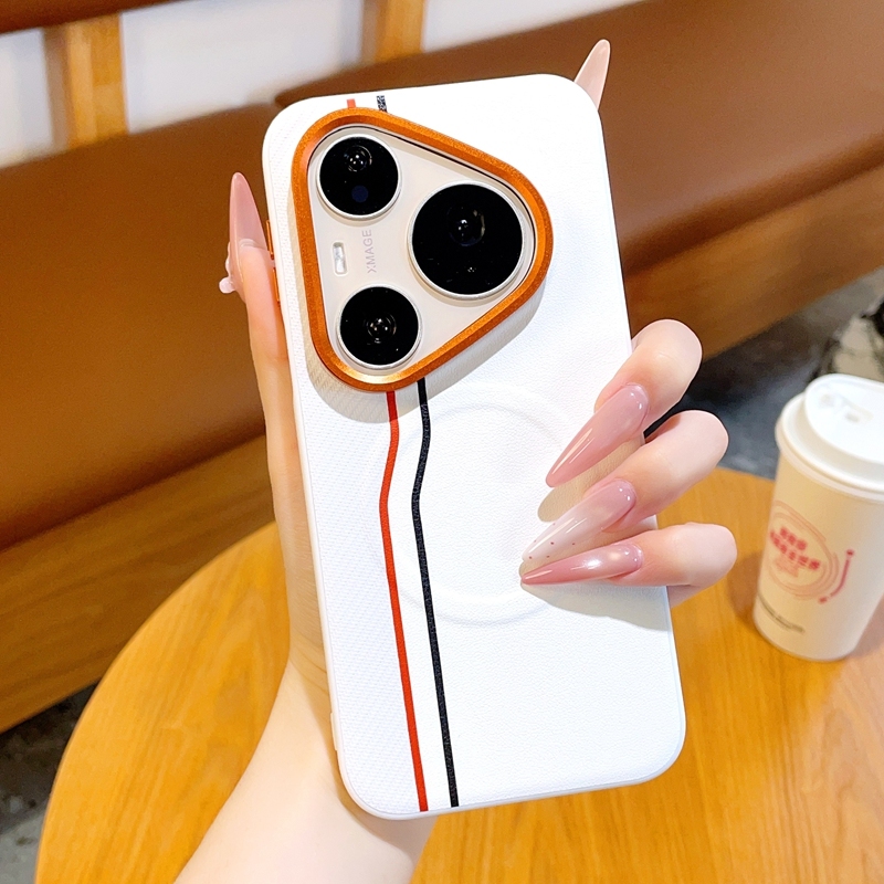หรือ Huawei Pura 90 90S 80 70 Pro Pura 70 80 Ultra กรณีหรูหราหนังป้องกันปกหลังสําหรับ Huawei Pura 70 80 90 90S Pro Max แม่เหล็กชาร์จไร้สายเคสโทรศัพท์