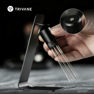 TRIVANE เข็มเกลี่ยผงกาแฟ WDT พร้อมฐานแม่เหล็ก สำหรับ Espresso