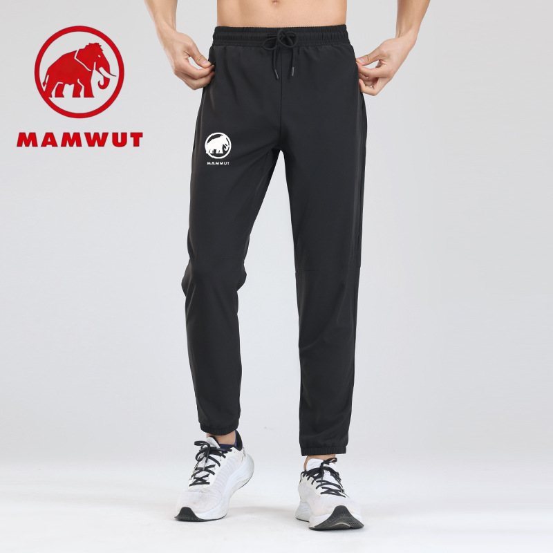 Mammut Elephant Mens Drawstring Quick-Drying กางเกงกีฬาน้ําหนักเบายืดกางเกงทํางานกลางแจ้ง Jogging Fi