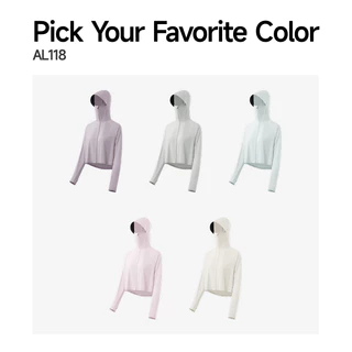 24 ship-Beneunder AL118, Sun Hoodie UV Jacket, UPF100+, ซักเครื่องได้, Full Coverage Hood & Face Mask & Hand, Ice-Silk Quick-Dry Stretch, Flattering Crop Jacket
