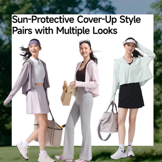 24 ship-Beneunder AL118, Sun Hoodie UV Jacket, UPF100+, ซักเครื่องได้, Full Coverage Hood & Face Mask & Hand, Ice-Silk Quick-Dry Stretch, Flattering Crop Jacket