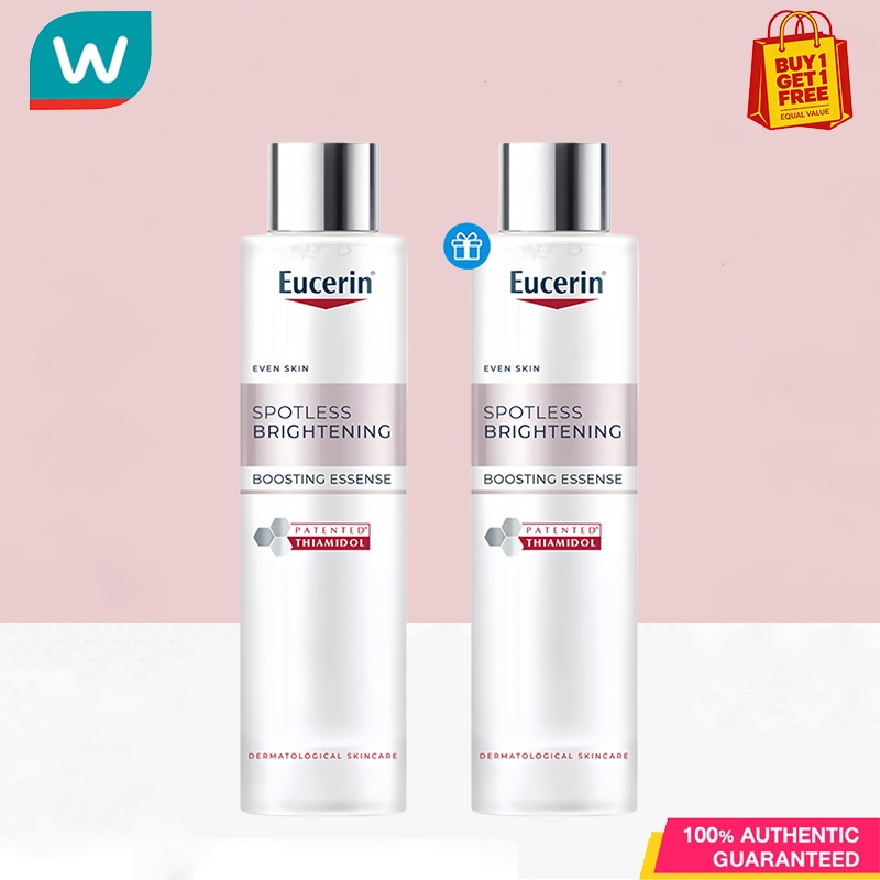 (ซื้อ1แถมฟรี1 )Eucerin SPOTLESS BRIGHTENING THIAMIDOL BOOSTING ESSENCE 100 ML น้ำตบบูสผิวใสไปอีกขั้น