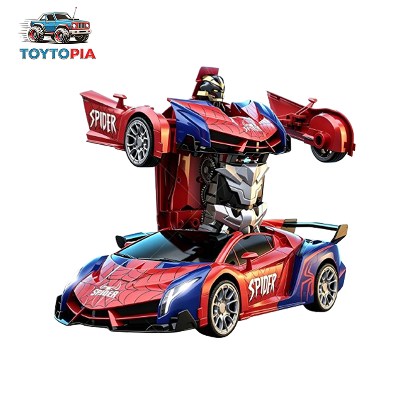TOYTOPIA Spider Fernsuertes Auto 2.4GHz Transformation Roboter Spider RC Auto Roboter 360°