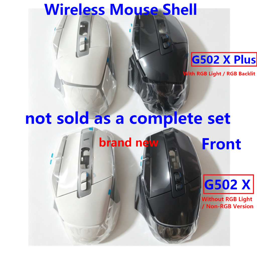 อะไหล่ซ่อมและเปลี่ยนสําหรับ Logitech G502 X/G502 X Plus เคสเมาส์ไร้สายใหม่เอี่ยม
