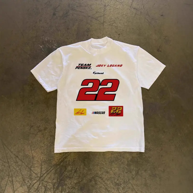 โจอี้ โลคาโนะ #22 ทีม Penske NASCAR Racing เสื้อยืดกราฟิก Unisex Motorsport เสื้อยืดแขนสั้น