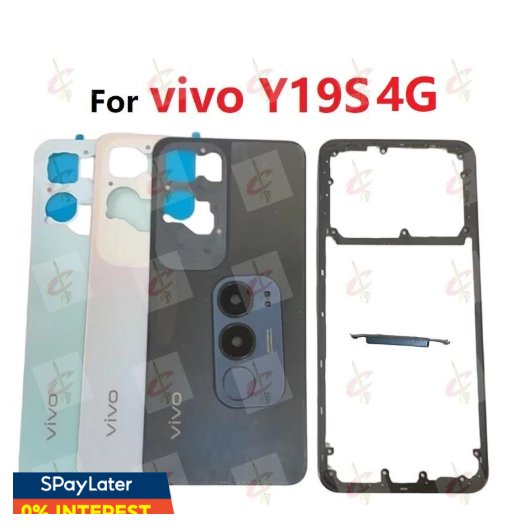 N ที่อยู่อาศัยฝาหลังสําหรับ vivo Y19S 4G กรอบกลาง V2419