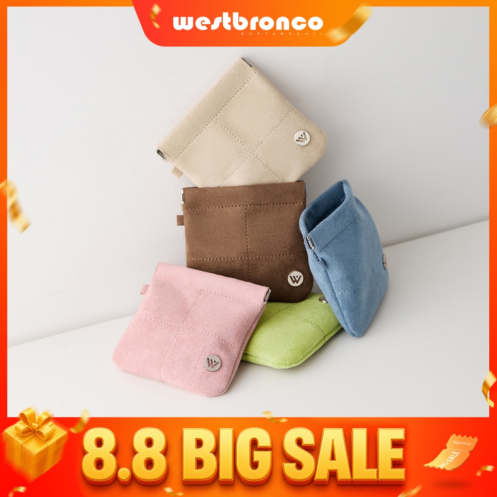 WESTBRONCO แพนเค้ก (Pancake) – กระเป๋าใส่เหรียญหนังกลับขนาดม