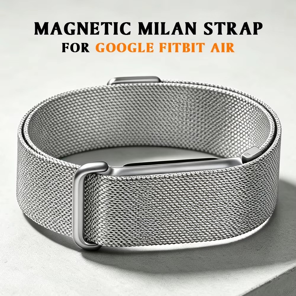 Magnetic Milanese สําหรับ Google Fitbit Air สแตนเลสสร้อยข้อมือโลหะธุรกิจสายรัดข้อมือสําหรับผู้ชายผู้หญิงหรูหรา Watchband