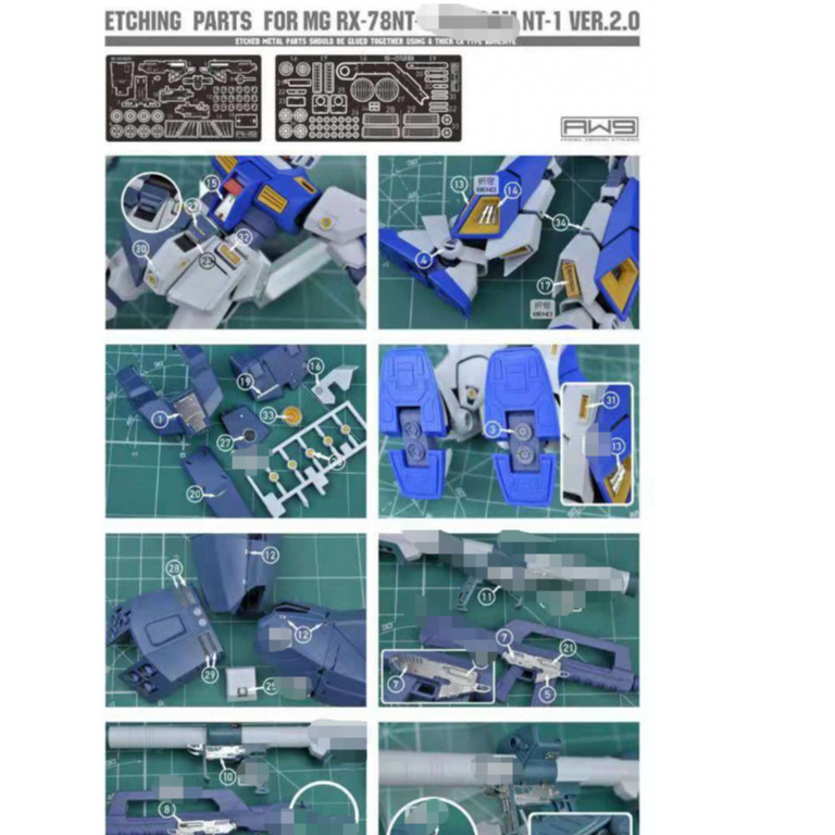 20260803 อะไหล่ Etch อัพเกรด MAD สําหรับ S12 MG RX-78 NT-1 ALEX 2.0 ไม่มี KITS