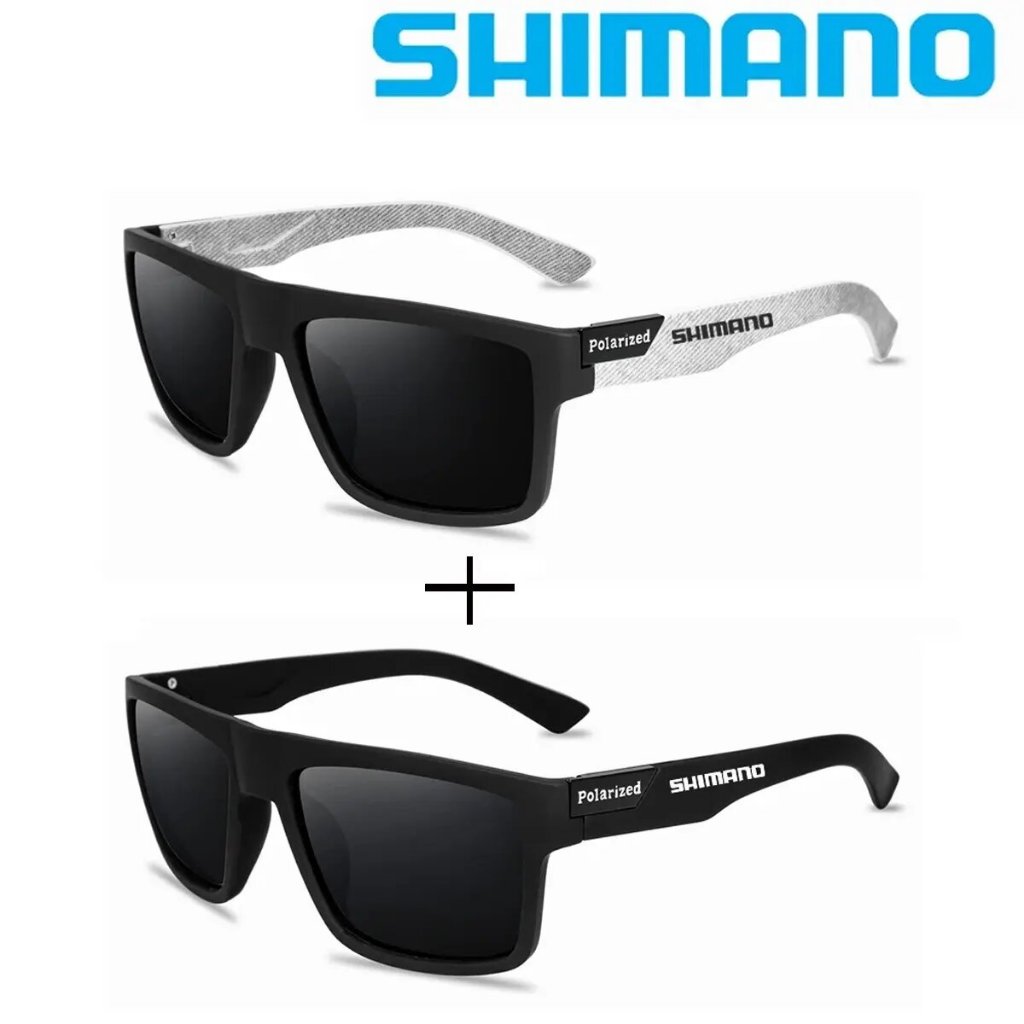 ซื้อ1แถม1 SHIMANO แว่นตากันแดดสําหรับผู้ชาย ยูวี400 แว่นตากันแดดคลาสสิกโพลาไรซ์แว่นตาตกปลาผู้ชายผู้หญิงขับรถขี่จักรยานตั้งแคมป์เดินป่าอาทิตย์แว่นตาเฉดสีโพลาไรซ์ส