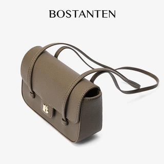 【8.5ใหม่】BOSTANTEN Preppy Elle Bag กระเป๋าสะพายข้างผู้หญิง หนัง PU กระเป๋าสะพายไหล่ น้ำหนักเบา หลายช่อง วินเทจ เรียบหรู Work