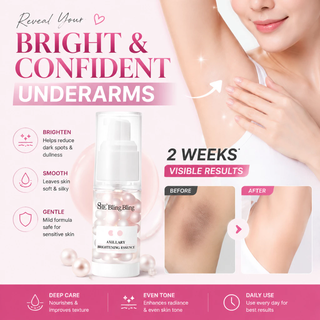 SHE BlingBling Herbal Underarm Whitening Cream รักแร้ ไวท์เทนนิ่ง ครีม ขจัดเม็ดสีเมลานินบนผิวและใบหน้า ให้ความชุ่มชื้นและทำให้ผิวเรียบเนียน แก้ปัญหาผิวหมองคล้ำ