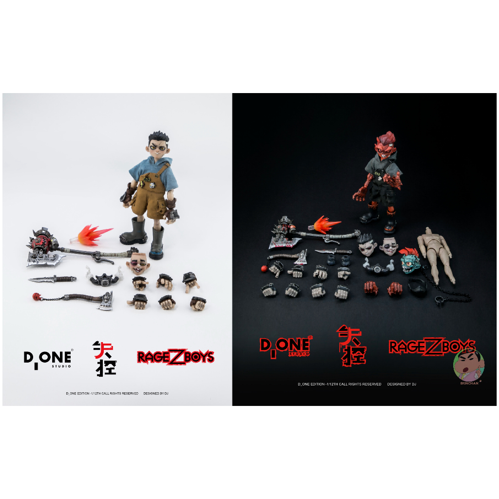 D_ONE STUDIO 1/12 RAGE-ZBOYS Series Yazai Action Figure