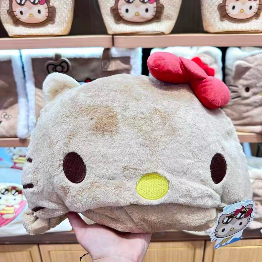 Miniso ผ้าห่มตุ๊กตา Hello kitty พร้อมหมวก