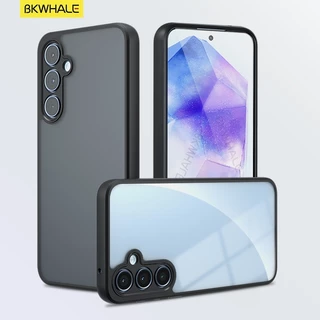 BKWHALE Matte โปร่งแสงเคสโทรศัพท์สําหรับ Samsung Galaxy A57 A37 A27 A17 A07 A56 A36 A26 A16 A06 A55 A54 A35 A34 A25 A24 A15 A14 S23 S24 S24 S26 FE S25