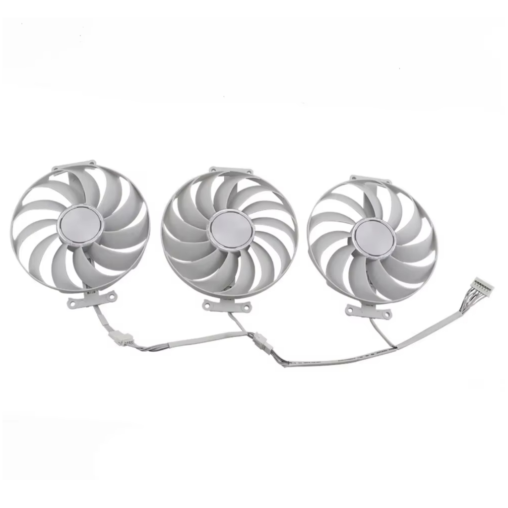 95 มม.CF1010U12S RTX3070 RTX3080/3090 พัดลมกราฟิกสําหรับ ASUS ROG Strix RTX 3070 3080 Ti 3090 สีขาว 