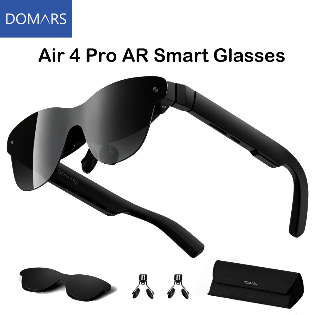 แว่นตาอัจฉริยะ DOMARS Air 4 Pro AR | จอแสดงผล 135" Virtual HDR10 1200nits 120Hz | TV Certified Eye C