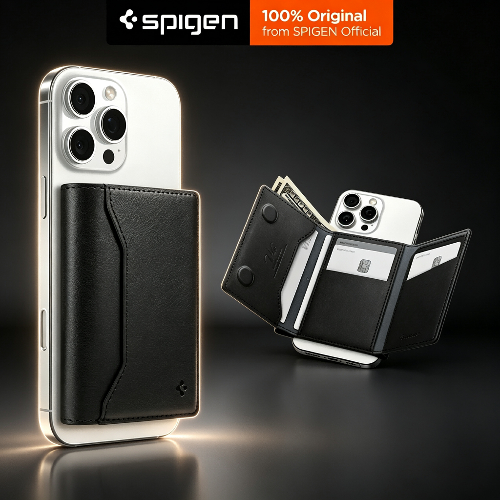 Spigen Valentinus S MagFit Magnetic Card Holder, MagSafe Wallet, Slim Magnetic Card Case