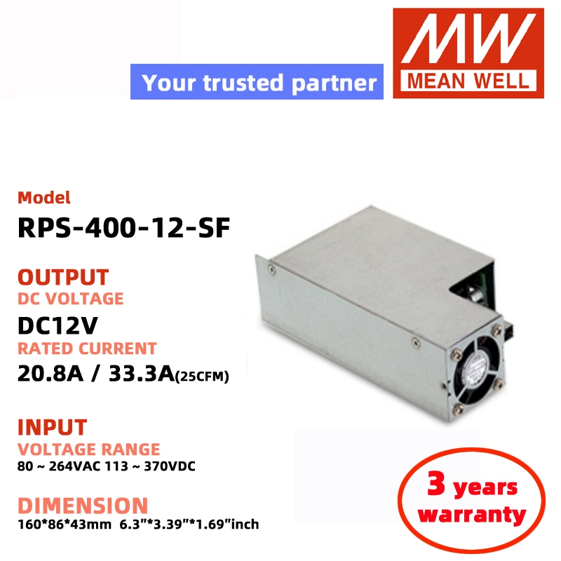 MEAN WELL RPS-400-24-TF/SF RPS-400-12-SF/TF RPS-400-15-TF/SF RPS-400-48-SF/TF RPS-400-27-SF/TF สวิตช