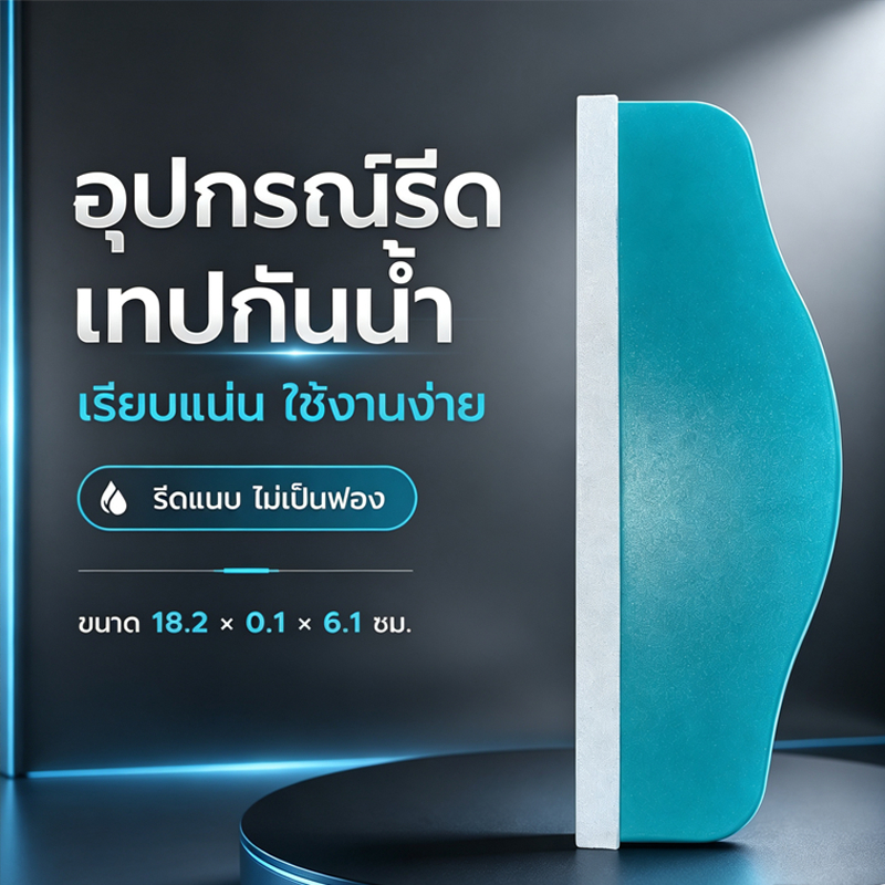 เทปติดหลังคากันรั่ว อุปกรณ์รีดเทป ตัวช่วยรีดเทปกันน้ำ รีดผิวเรียบเนียน ติดไม่เป็นฟอง