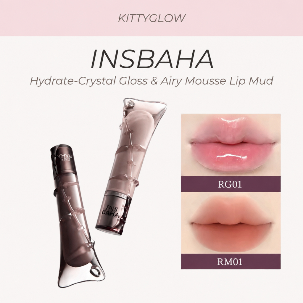 INSBAHA Rebel Collection Hydrate-Crystal Gloss & Airy Mousse Lip Mud