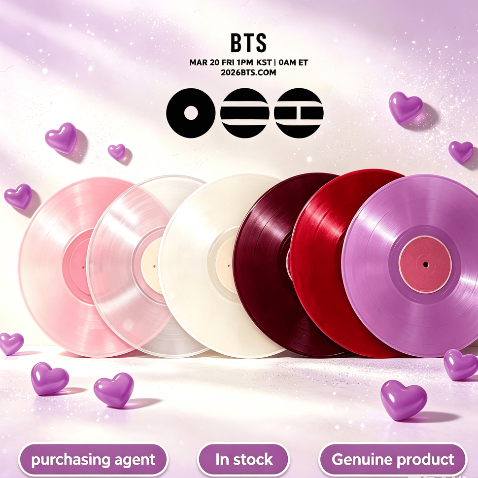 ของแท้ BTS ARIRANG แผ่นเสียงไวนิล 5th อัลบั้มสมาชิกรุ่นสีKpopสะสมจัดส่งทันที
