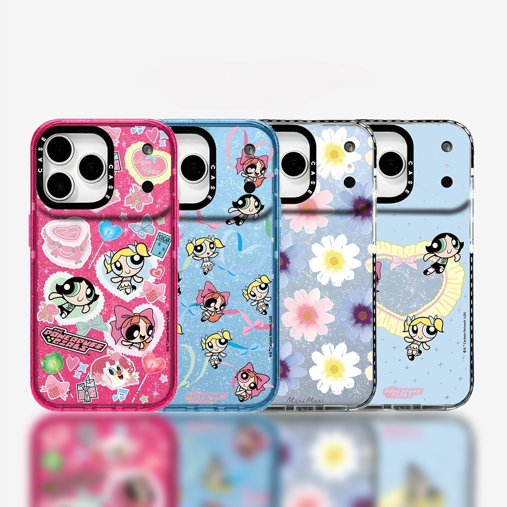Glitterเคสโทรศัพท์สําหรับiPhone 17 Pro Max 16 15 14 13 12 11 Pro Max/Plusป้องกันกรณีการ์ตูนดอกไม้สาวกันกระแทกปกอ่อน