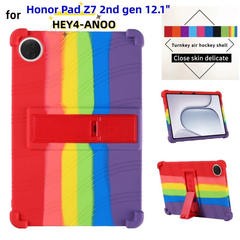 เด็กผิวซิลิคอนอ่อนสําหรับ Honor Pad Z7 2nd gen 12.1 "HEY4-ANOO Funda KickStand เกราะป้องกัน Honor แท