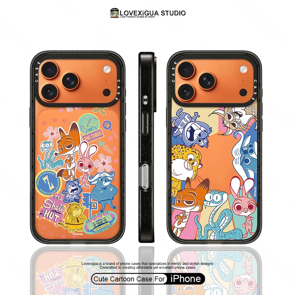 เคสโทรศัพท์การ์ตูนสําหรับ ไอโฟน 17 16 มือโปร สูงสุด 17อากาศ 16 15 14 13 12 กันกระแทกป้องกันปลอกอะคริลิค