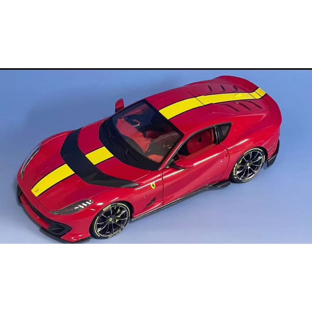 Burago Burago1: 18 Ferrari 812c รถสปอร์ตโมเดลรถโลหะผสม
