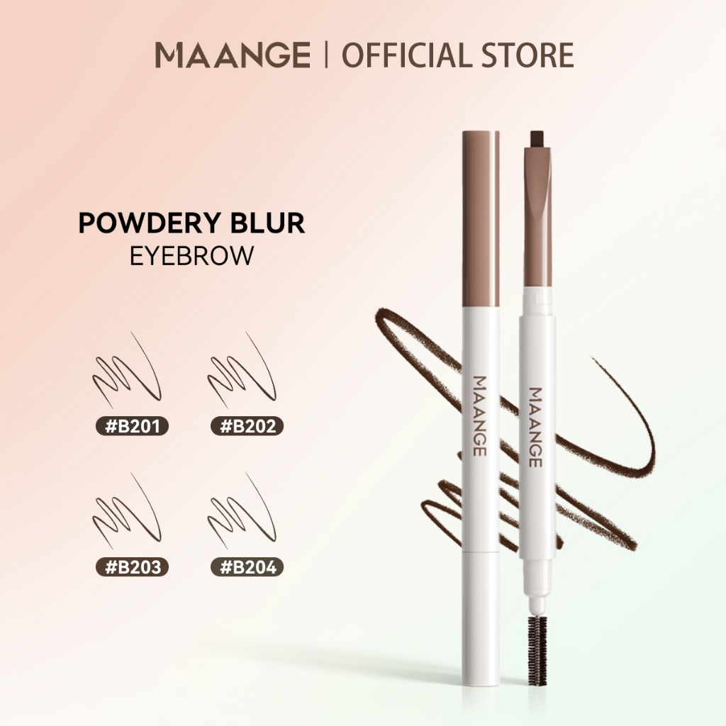 MAANGE 3D ดินสอเขียนคิ้ว - กันน้ำ กันเลอะ สีสวยเป็นธรรมชาติ ติดทนนาน E04