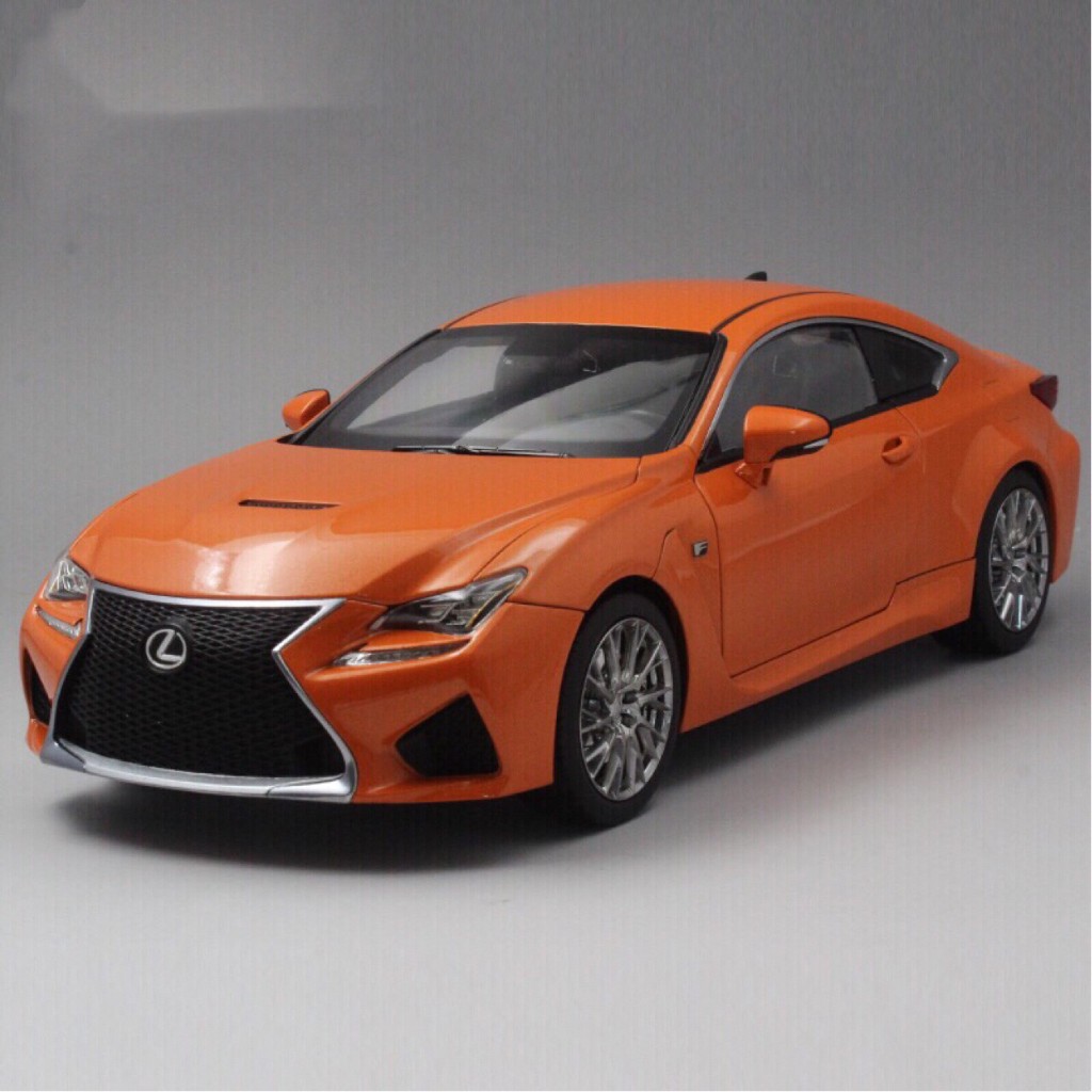 โมเดลรถ Lexus RCF ใหม่ล่าสุด 1: 18 RC F สีส้มกล่องเดิม All in
