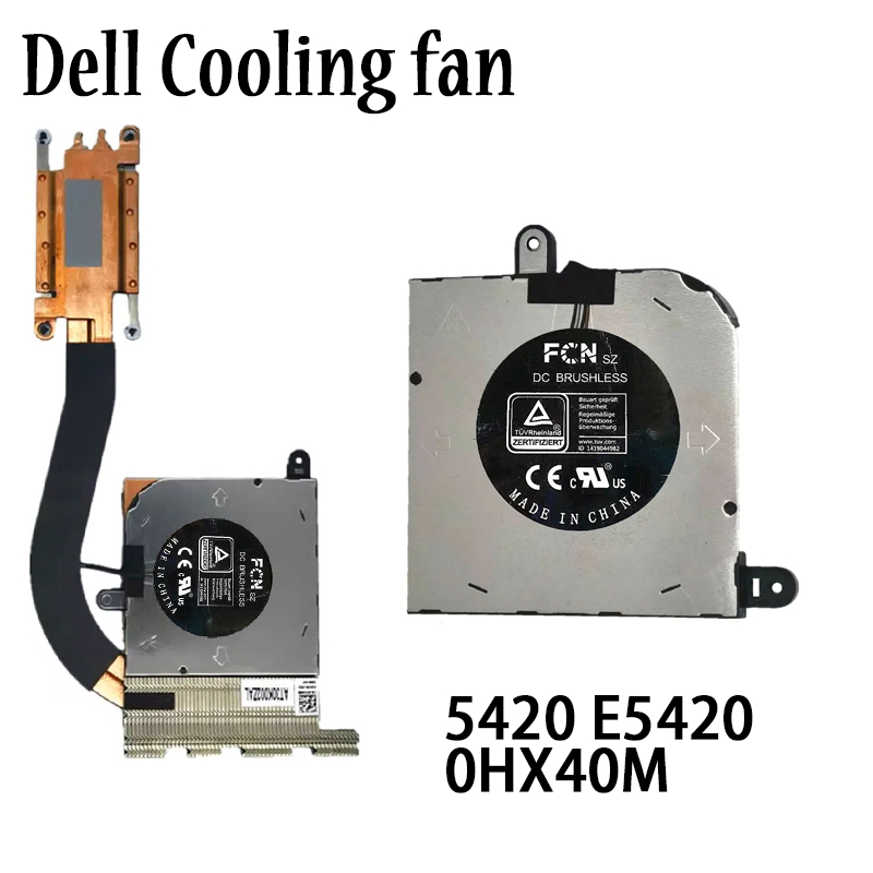 ใหม่สําหรับ Dell Latitude 5420 E5420 แล็ปท็อป CPU พัดลมระบายความร้อนฮีทซิงค์พัดลม Cooler 0HX40M
