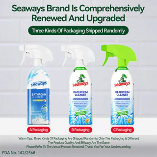 Seaways ซีเวย์น้ำยาทําความสะอาดห้องน้ำ 500มล. 3ขวด