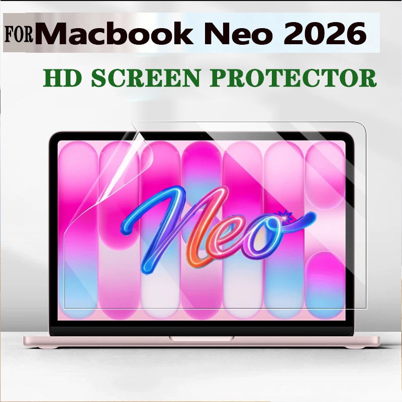 ป้องกันหน้าจอสําหรับ Macbook NEO 2026 Air A3404 M5 Pro M4 M3 M2 M1 13/14/15/16 นิ้ว