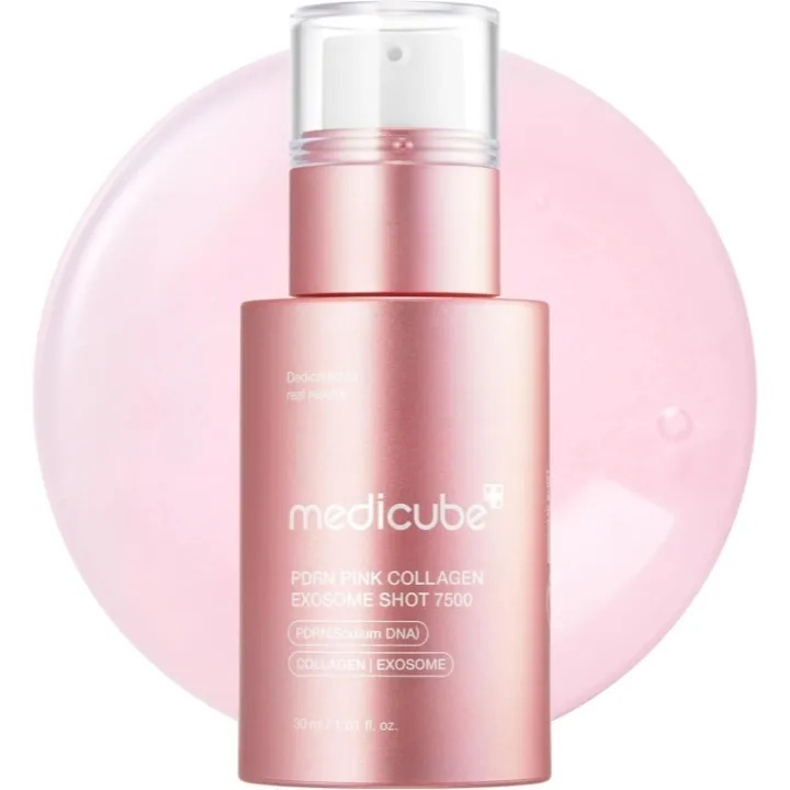 Medicube PDRN Pink Collagen Exosome Shot 7500 30ml เซรั่มบํารุงผิวเกาหลี