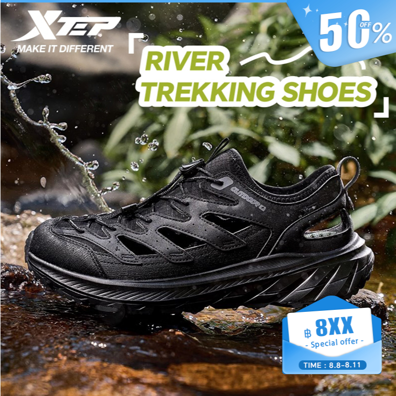 【xtep】River trekking shoes | รองเท้าผู้ชายรองเท้าแตะฤดูร้อนกลางแจ้งกีฬารองเท้าชายหาด
