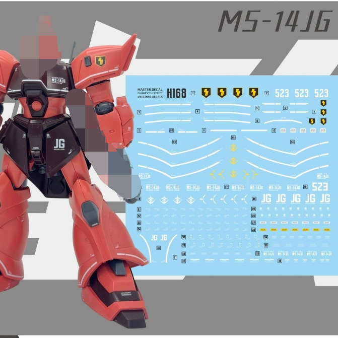 MASTER H168 รูปลอกสไลด์น้ําสําหรับ HG HGUC MS-14JG Gelguog J รุ่นยังไม่บรรจุ