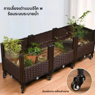 เต่าผสมพันธุ์กล่องเต่าถังครัวเรือนนิเวศวิทยาภูมิทัศน์กล่องในร่มและกลางแจ้งเต่าผสมพันธุ์กล่องวิลล่าอาทิตย์เทอเรสสะเทินน้ําสะเทินบกถังนิเวศวิทยา