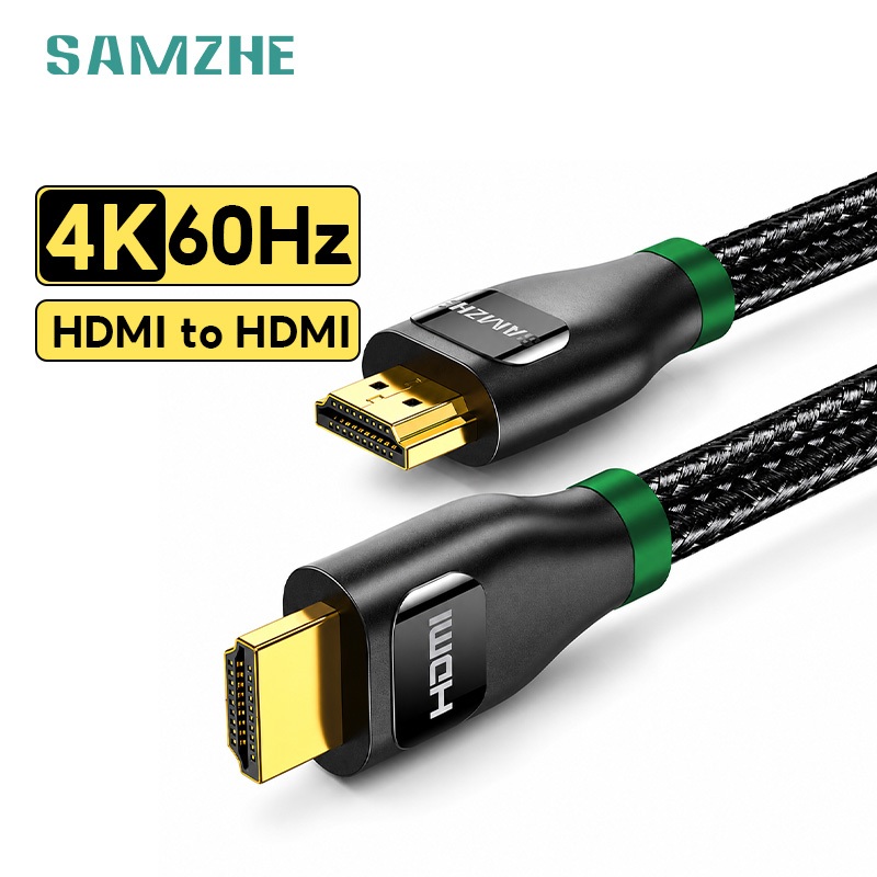 SAMZHE HDMI Cable 4K/60Hz 3D HDR สาย HDMI สำหรับ TV Projector Monitor PC Laptop Computer รุ่น BK-10