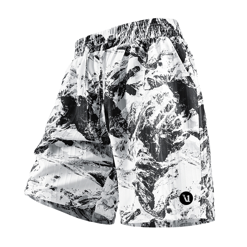 [Official J-C] Vuori Quick-Drying Pattern Loose Print Outdoor Shorts Summer Casual Pants Thin Style 