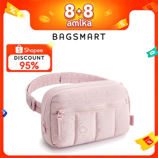 BAGSMART Crossbody Bag Chest Beg Puffy Unisex Fashion Waist Pack Shoulder Sling Bag 2.2L Lightweight