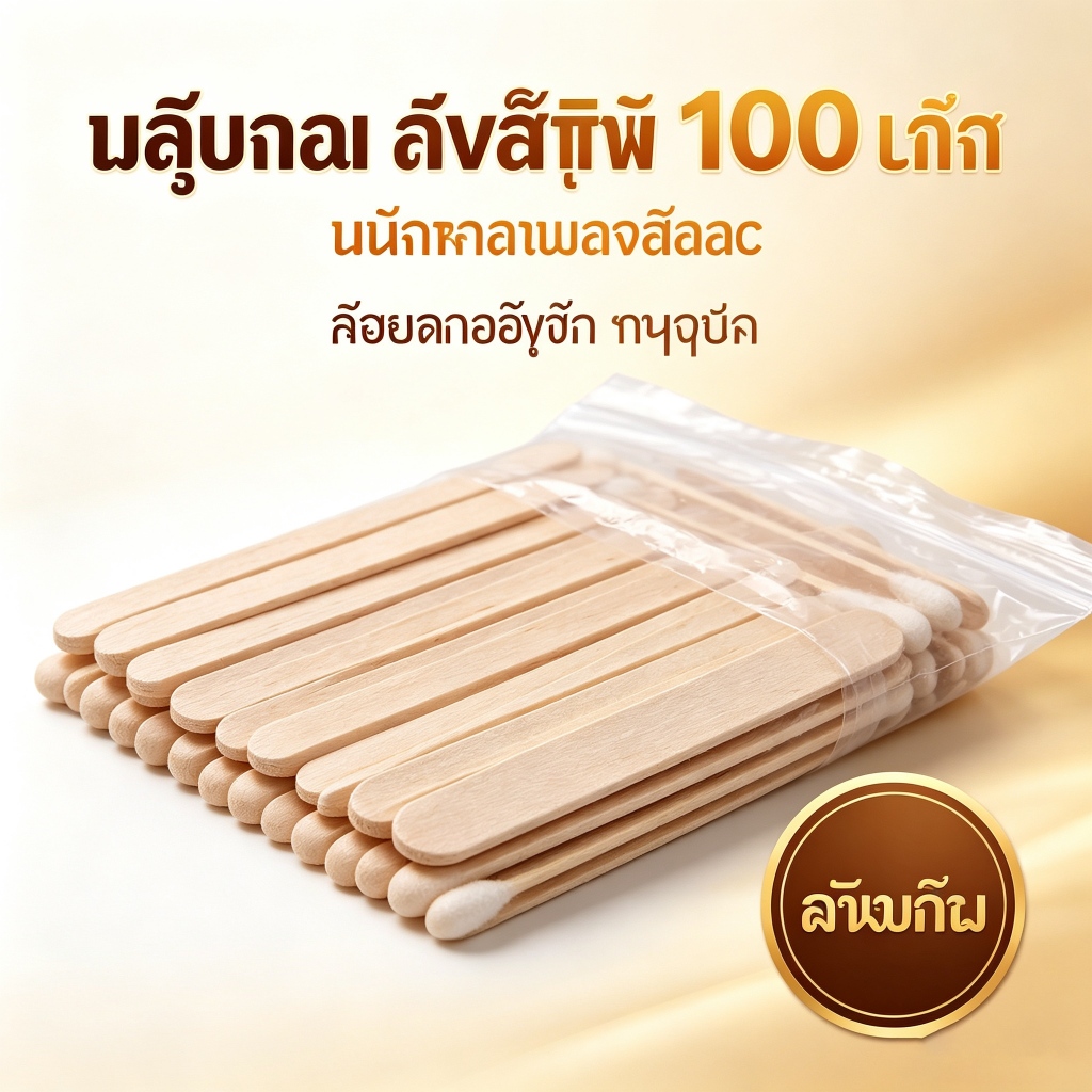 [GA] 100PCS ผู้หญิงไม้กําจัดขน Sti ทิ้ง Depilation ไม้พายขี้ผึ้ง Stis Face Eyebrows แว็กซ์ไม้พายเครื่องมือความงาม [TH]