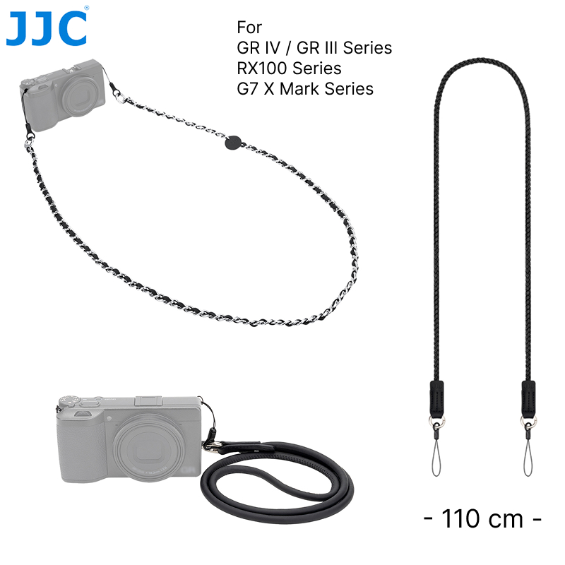 JJC หรูหราสายคล้องไหล่กล้องสําหรับ Ricoh GR IV GR III GR IIIx GR4 GR3 GR3x HDF, RX100 VII VI V IV VA
