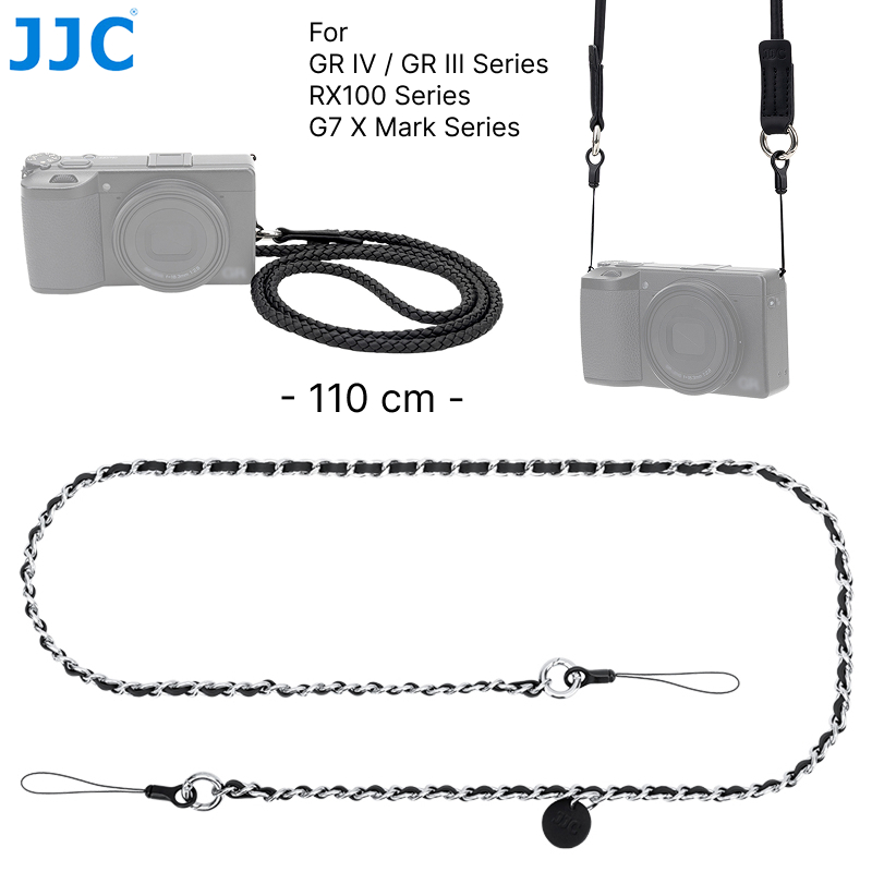 JJC ความเรียบง่ายสายคล้องคอกล้องสําหรับ Ricoh GR IV GR III GR IIIx GR4 GR3 GR3x HDF, RX100 VII VI V 
